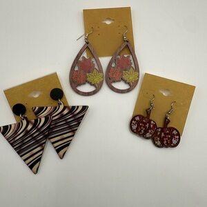 Fall Statement Earring Bundle | Wooden & Seasonal Designs